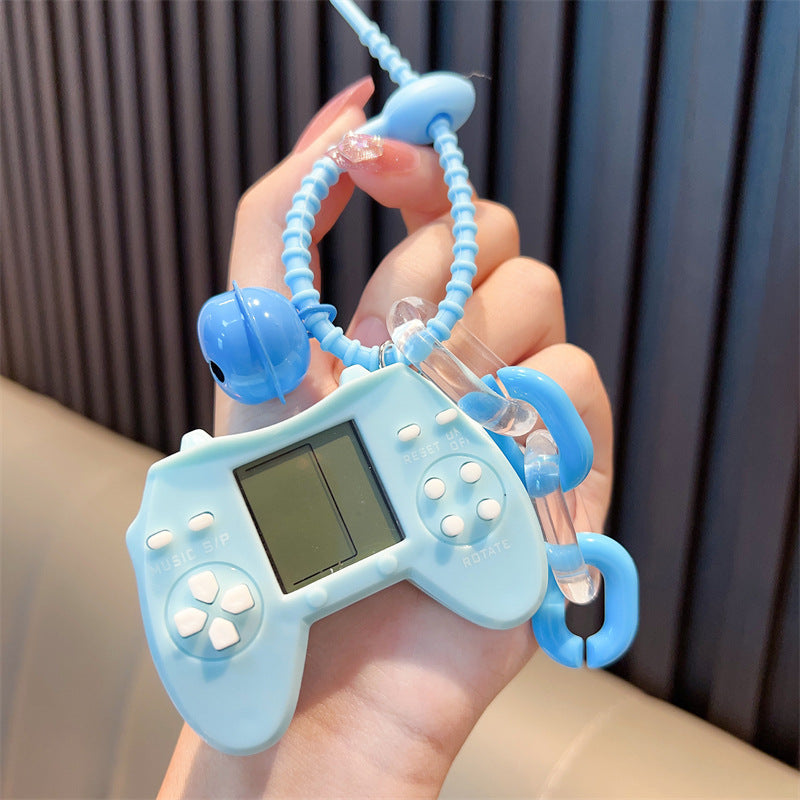 Wholesale Retro Mini Tetris Gamepad Game Console Plastic Keychain